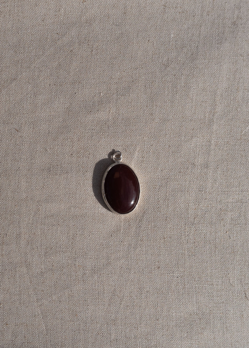 Chunky Burgundy Pendant