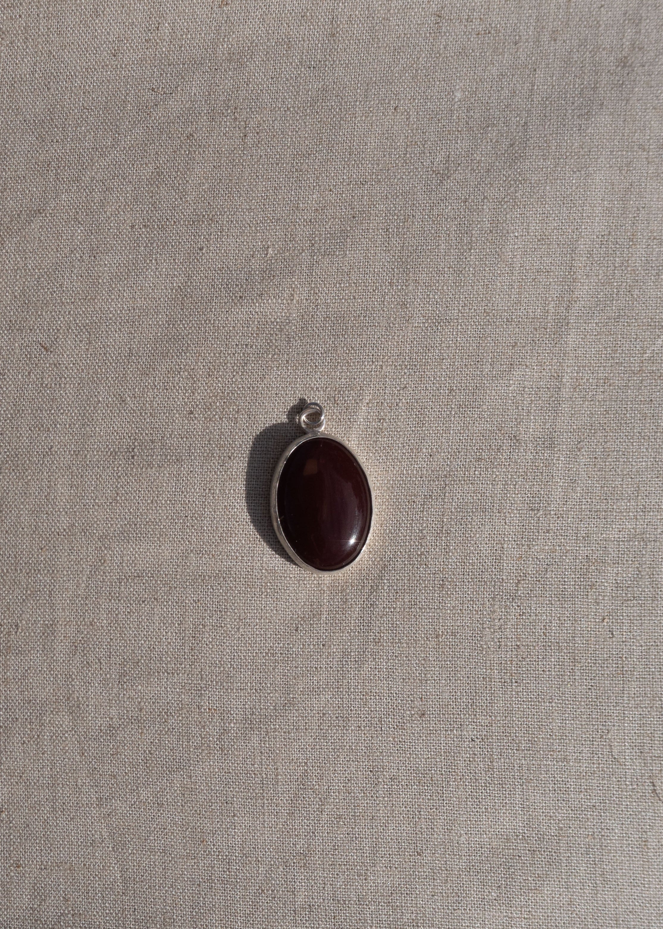 Chunky Burgundy Pendant